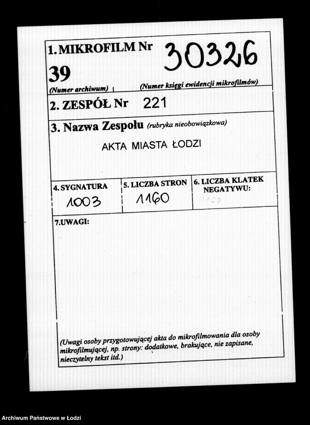 Obraz 2 z jednostki "Akta tyczące się kosztów kuracji"