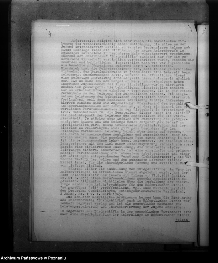 Obraz 8 z jednostki "Ausbildung von Dienstanfängern, Lehrligen und Bürogehilfinnen"