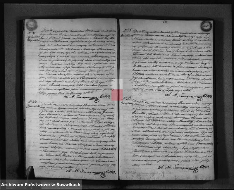 image.from.unit.number "Księga Duplikat Parafii Berznickiey z R-u 1848"