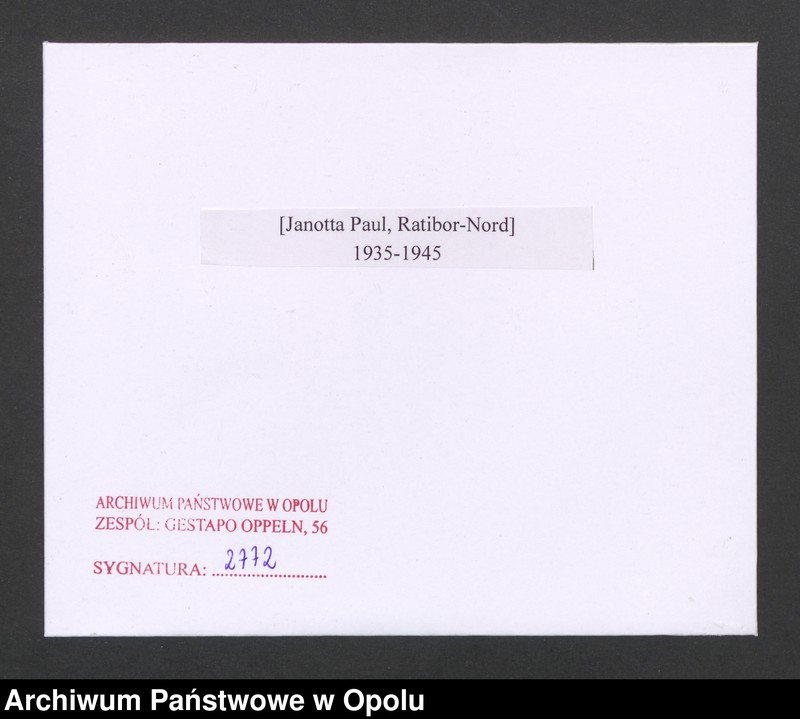 Obraz 2 z jednostki "[Janotta Paul, Ratibor-Nord]"