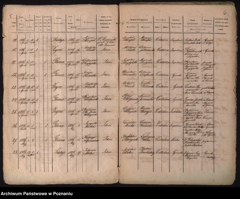 Obraz 5 z jednostki "Księga urodzeń, małżeństw i zgonów"