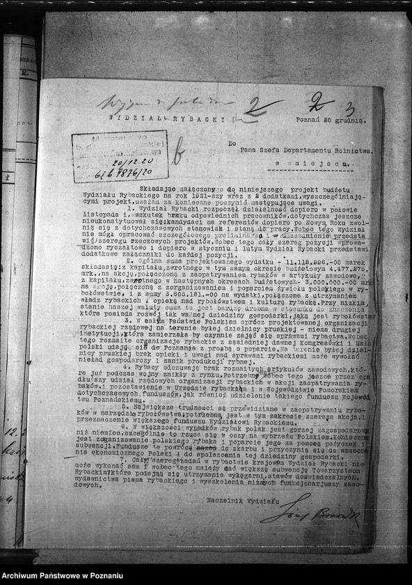 Obraz 7 z jednostki "Budżet - rybołówstwo rok 1921"