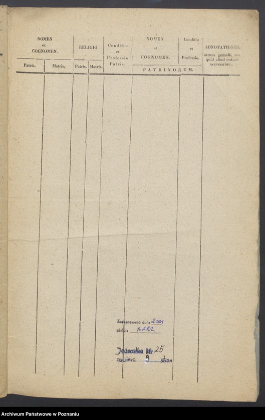 Obraz 9 z jednostki "Libri Metrices Baptisatorum, Copulatorum et Mortuorum."