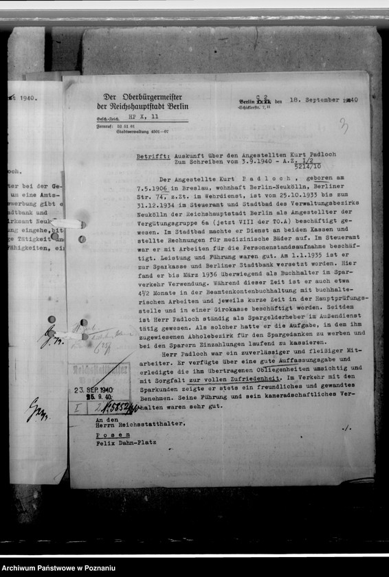 Obraz 7 z jednostki "Padloch, Kurt - komisarz obwodowy"