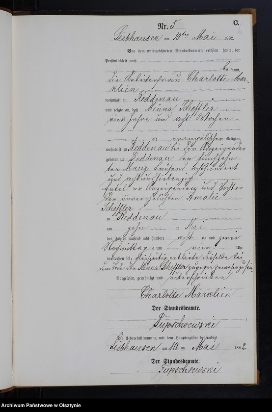 image.from.unit.number "Sterbe-Neben-Register Nr 1 - 32"