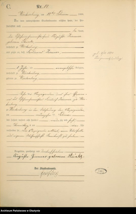 image.from.unit.number "Sterbe-Haupt-Register Nr 1 - 162"