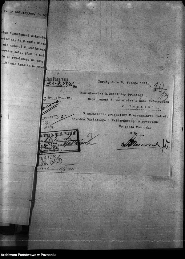 Obraz 17 z jednostki "Budżet domeny woj.. poznańskiego i pomorskiego na rok 1921"