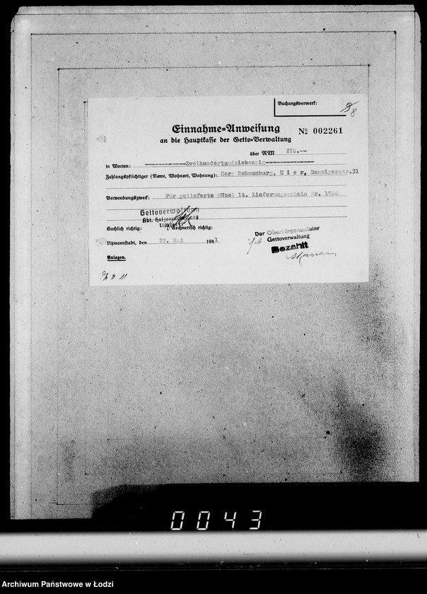 Obraz 12 z jednostki "Konto 00, Kom 1-65 [Zamówienia i rachunki za meble biurowe i sprzęty domowe]"