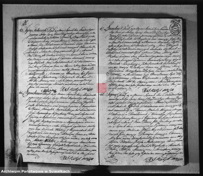 image.from.unit.number "Księga duplikat urodzeń, małżeństw i zejść parafii seyneńskiey 1839"