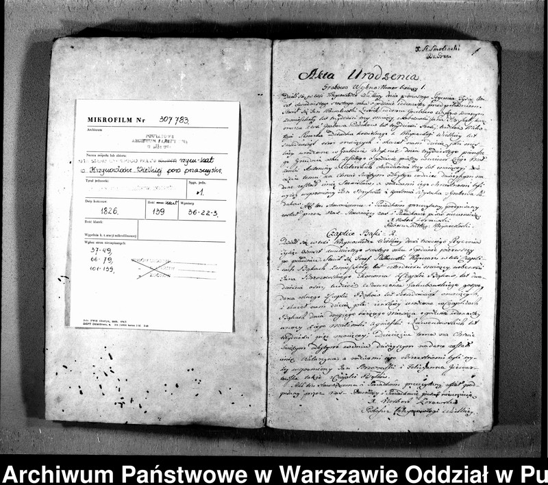image.from.unit.number "Akta urodzeń, małżeństw i zgonów"