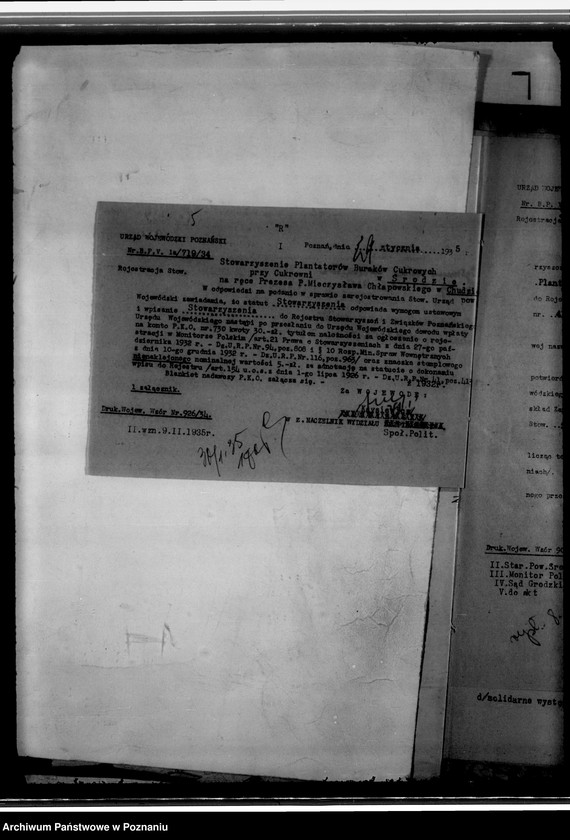 Obraz 8 z jednostki "/Stowarzyszenie Plantatorów Buraków Cukrowych przy Cukrowni w Środzie/"