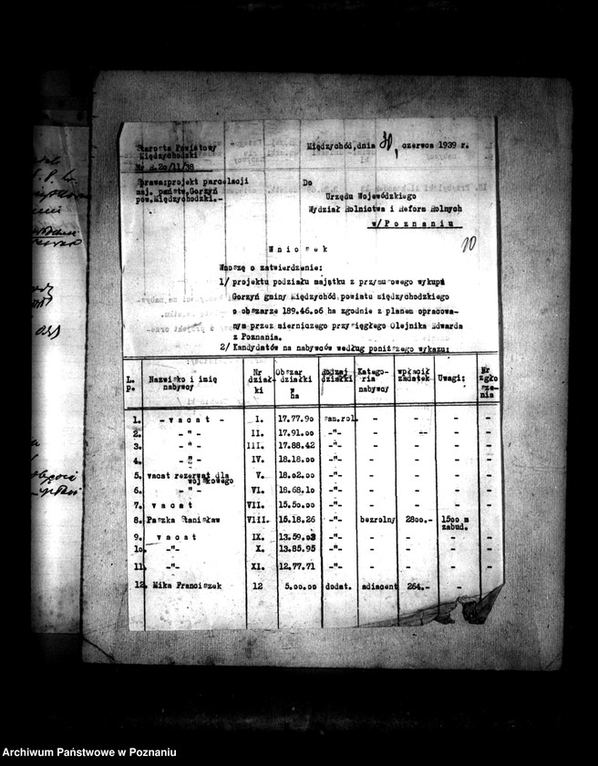 Obraz 14 z jednostki "Operat szacunkowy parcelowanego majątku Gorzyń powiatu międzychodzkiego"