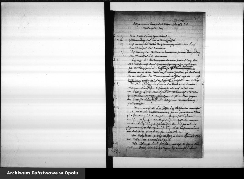Obraz 6 z jednostki "Prüfungsarbeiten 1. Verwaltungsprüfung (Stadtsekretärprüfung) 13./14.12. u. 17.12.1929. Brieger Nicolai Schiller Wünsche Wagner Hettwer Brannisch Peibst"
