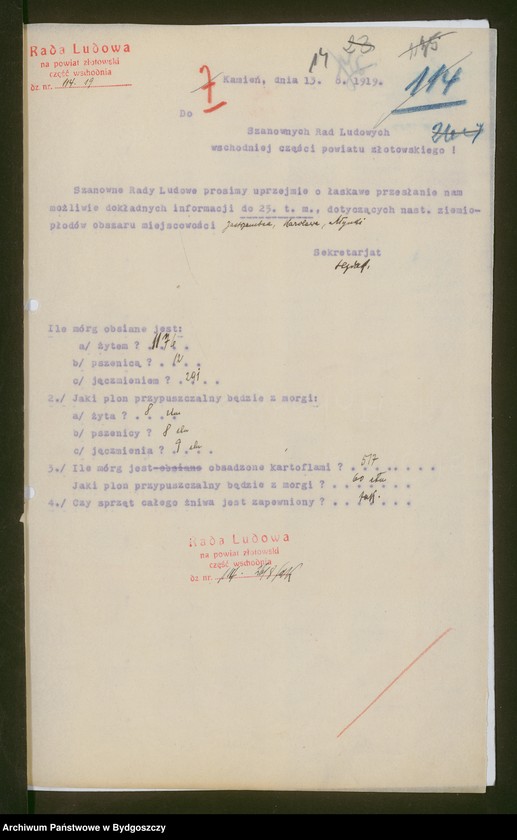 image.from.unit.number "[Rada Ludowa na powiat złotowski - część wschodnia, korespondencja z radami miejscowymi i obwodami]"