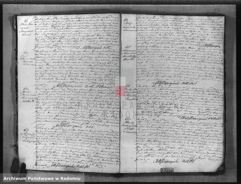 image.from.unit.number "Dupplikat akt religijno cywilnych urodzenia, małżeństwa i zejścia z parafii Stromiec 1862 roku"