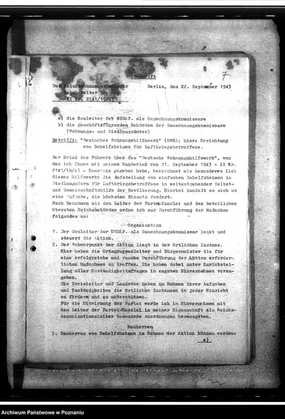 Obraz 11 z jednostki "Deutsches Wohnungshilfswerk. Ausbauwohnungen"