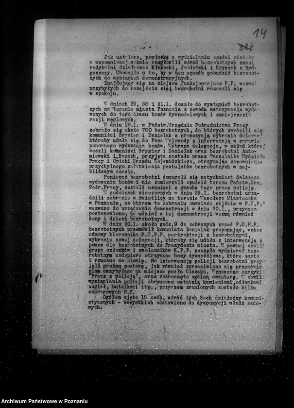 Obraz 17 z jednostki "Sprawozdania okresowe ze stanu bezpieczeństwa za miesiące styczeń-czerwiec 1934 r. /nr 1-6/"