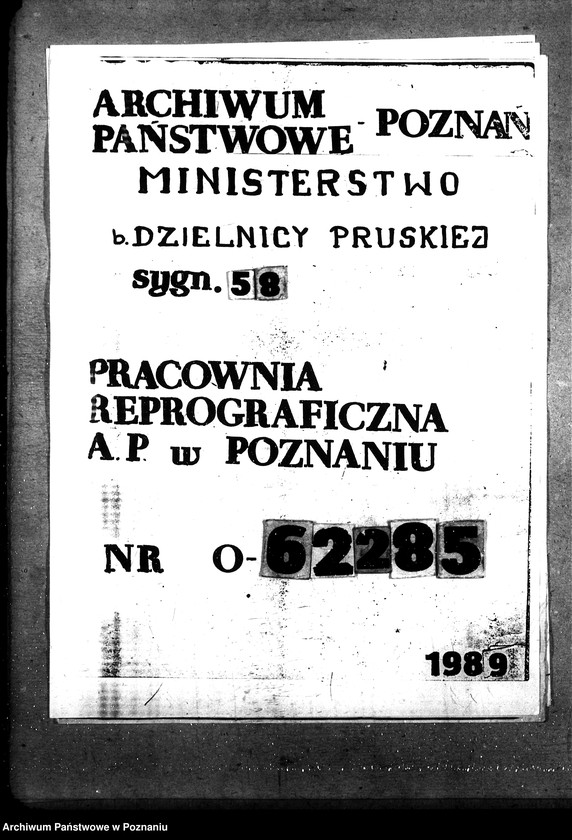 Obraz 1 z jednostki "Sprawy szczegółowo-administracyjne Szkody wojenne - Bydgoszcz"