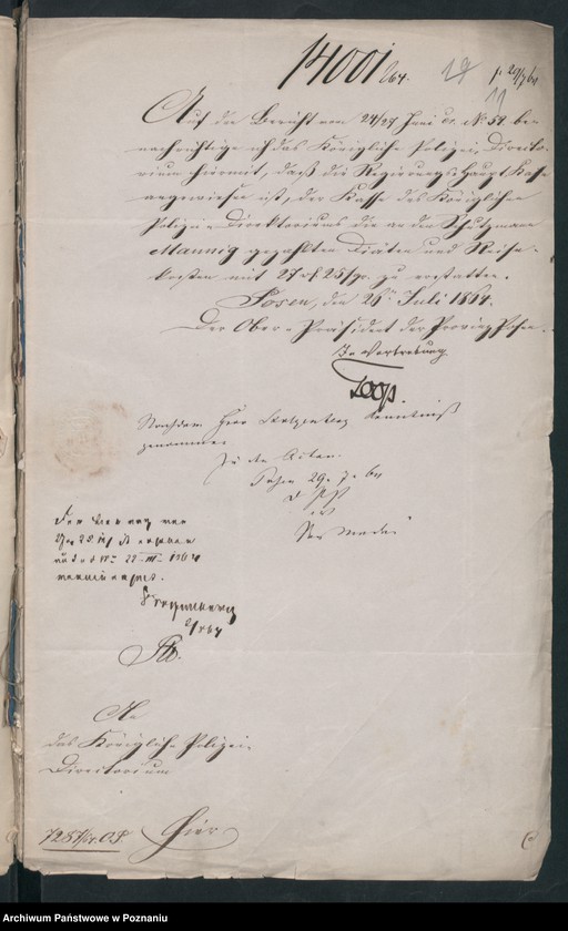 Obraz 18 z jednostki "A. gen. betr. Erlasse der höheren Behörden /Ministerium, Oberpräsident, Regierung…/ wider politische Umtriebe"