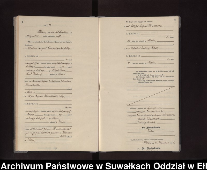 image.from.unit.number "Heirats-Neben-Register des Preussischen Standes-Amtes Rhein Kreis Lötzen"