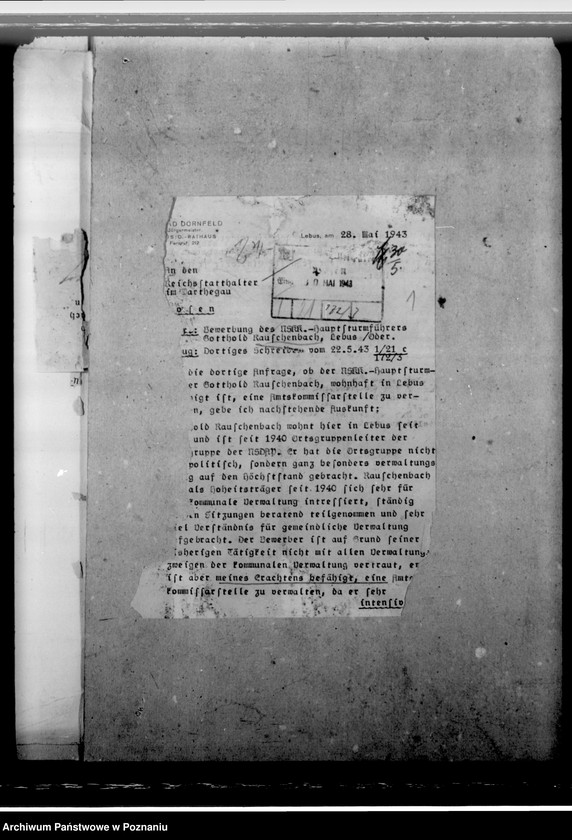 Obraz 5 z jednostki "Rauschenbach, Gotthold - komisarz obwodowy"