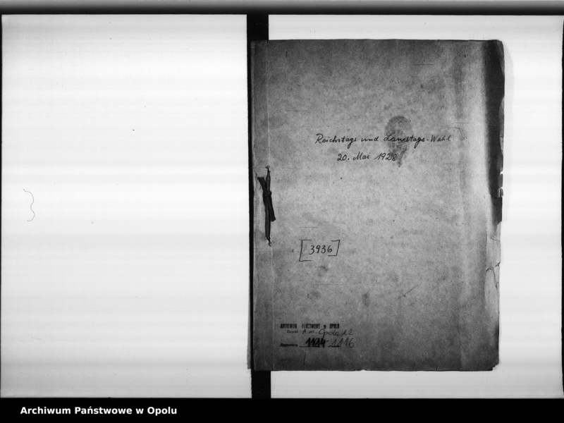 Obraz 4 z jednostki "Reichstags - und Landtags - Wahl 20 Mai 1928"