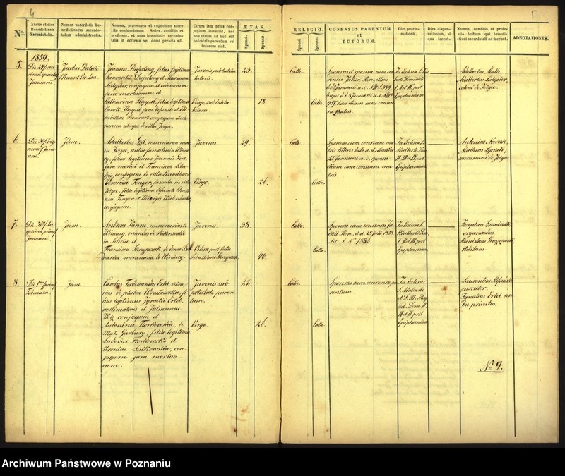 Obraz 5 z jednostki "Księga małżeństw"