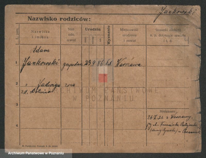 Obraz 4 z jednostki "Jankowski (żonaci)"