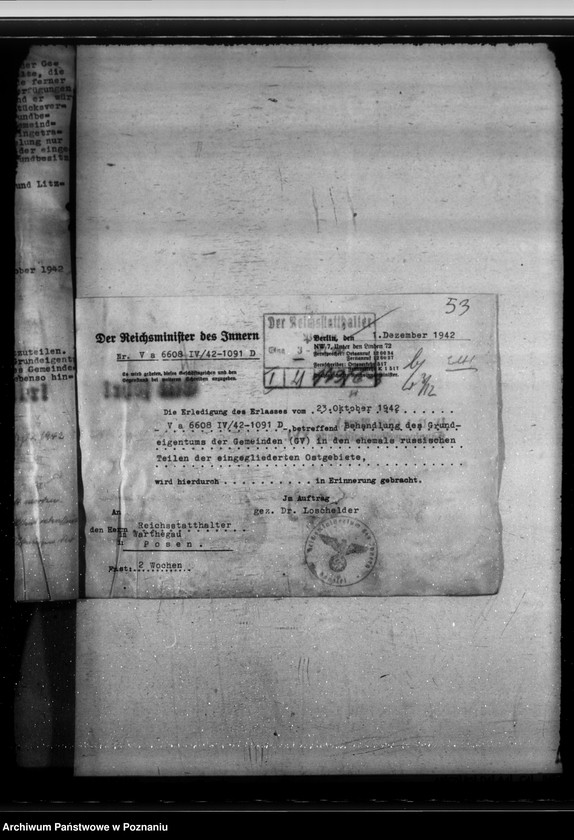 Obraz 19 z jednostki "Erwerb der beschlagnahmten Grundstücke und Gebäude"