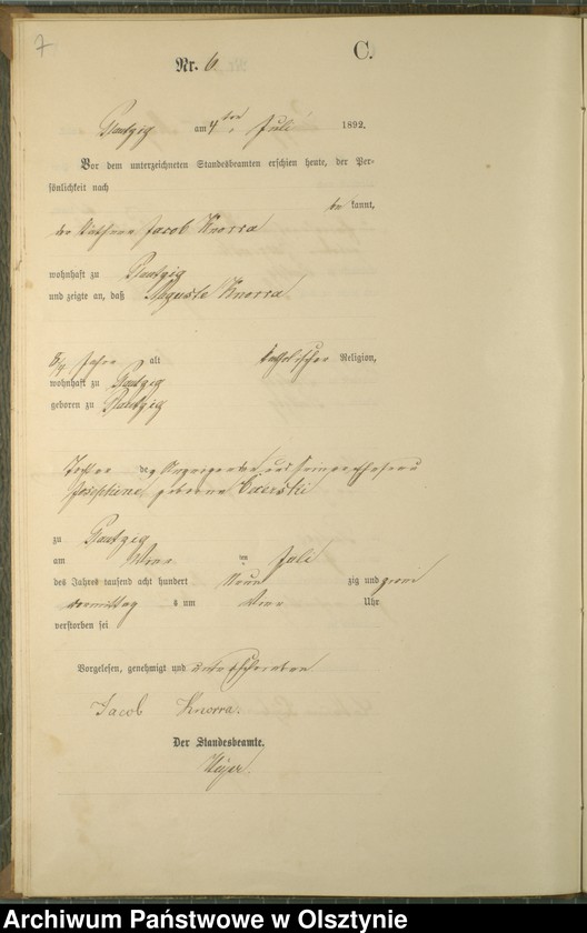 image.from.unit.number "Sterbe-Haupt-Register Nr 1 - 30"