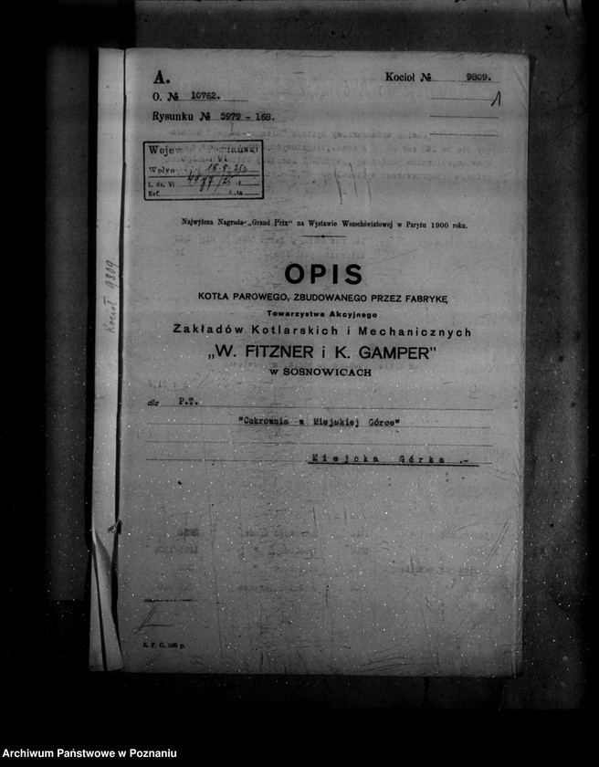 image.from.unit.number "Cukrownia w Miejskiej Górce powiat rawicki nr woj. kotła 5738"