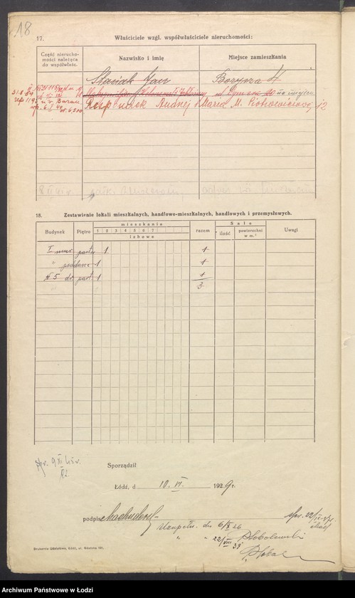 image.from.unit.number "Księga inwentarzowa nieruchomości m. Łodzi ul. Pawia"