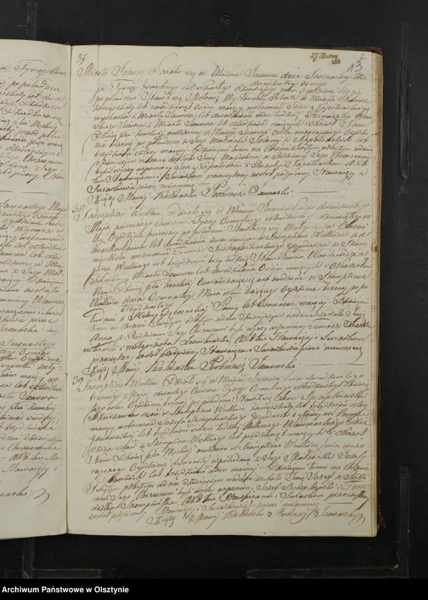image.from.unit.number "Akta Urodzenia, Małżeństw, Zeyścia Parafij Janowskiej Powiatu Przasnyskiego Gubernij Płockiej z Roku 1849"