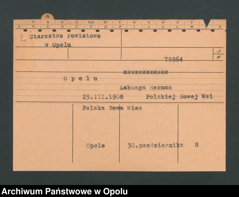 Obraz 4 z jednostki "[Pandza Marie, ur. 06.09.1889 Bolko]"