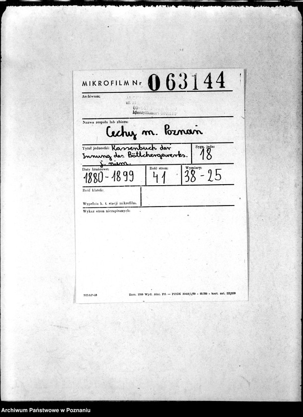 Obraz 2 z jednostki "Kassenbuch der Innung des Böttchergewerks."