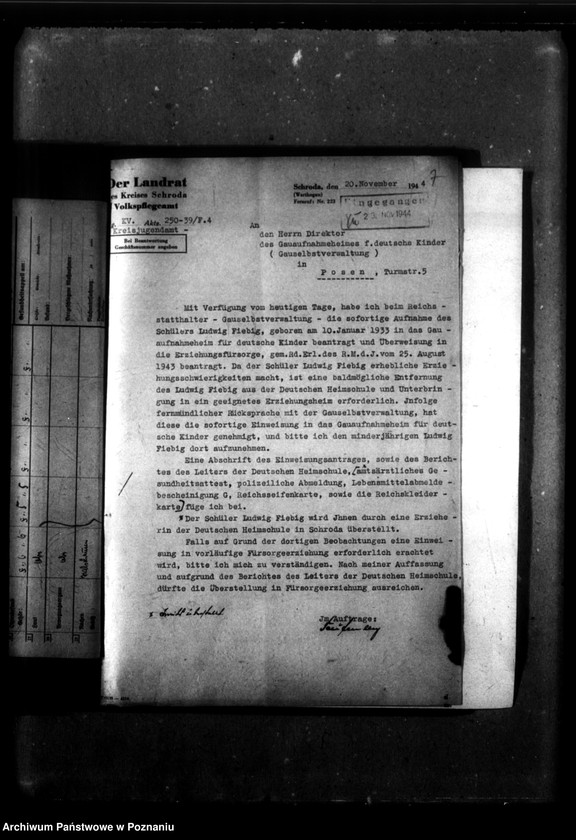 Obraz 12 z jednostki "[Akta personalne wychowanka Ludwika Fiebiga, ur. 10 I 1933]."