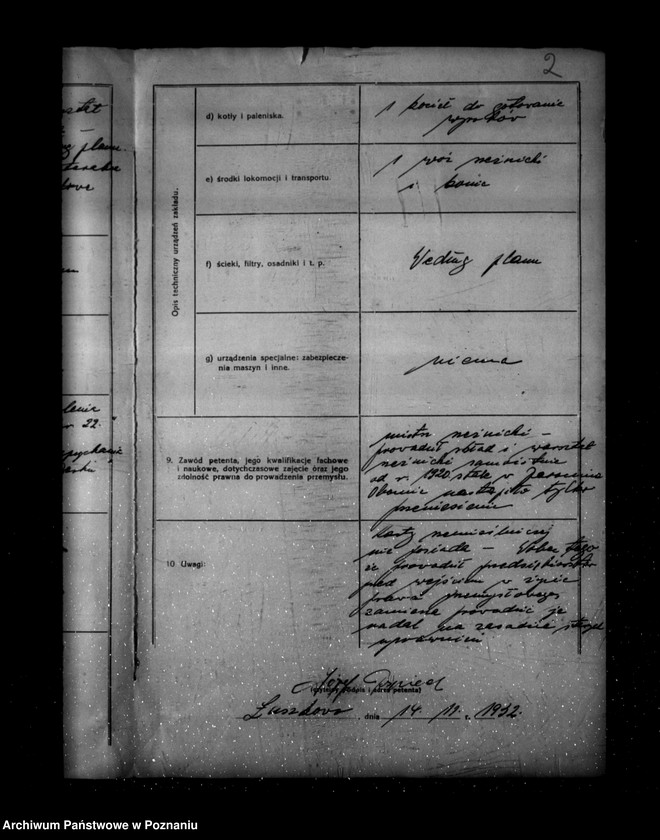 Obraz 7 z jednostki "/Zatwierdzanie Zakładu- Józef Pośpiech, Łuszkowo nr 69 powiat Kościan /sprzedaż mięsa oraz wyrobów mięsnych ubój trzody/"