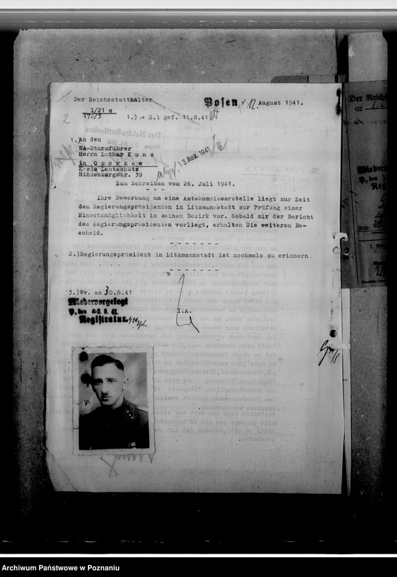 Obraz 6 z jednostki "Kunz, Lothar - komisarz obwodowy"