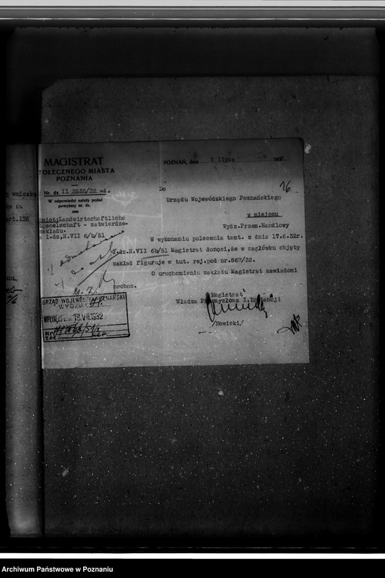 Obraz 20 z jednostki "Zatwierdzenie projektu urządzenia zakładu przemysłowego młyna śrutowego do maków nr 521 dla Firmy Landwirtschaftliche Hauptgesellschaft spółka z o. o. w Poznaniu"