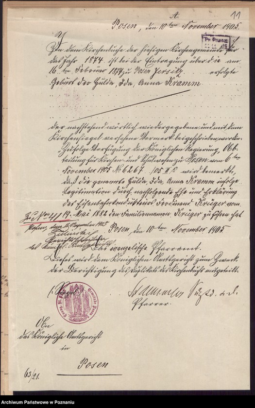 Obraz 8 z jednostki "[Akta urodzeń i chrztów, zgonów, ślubów]"