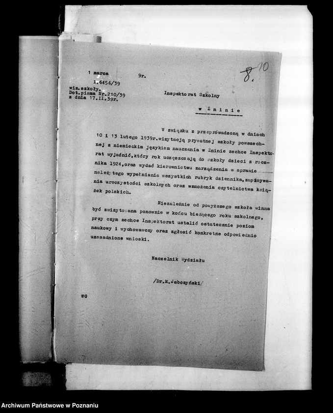 Obraz 13 z jednostki "Prywatna Szkoła Powszechna z niemieckim językiem nauczania Żnin"