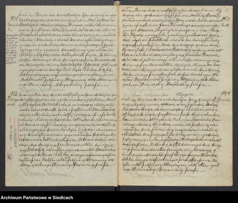 image.from.unit.number "Duplikat aktów stanu cywilnego [urodzonych, zaślubionych i zmarłych] Wiśniewskiej Maryawickiej parafii"