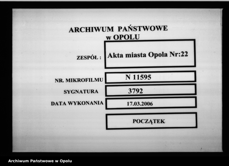 Obraz 1 z jednostki "Acta des Magistrats zu Oppeln betreffend die Proffessor Schnaubeltschen Legate"