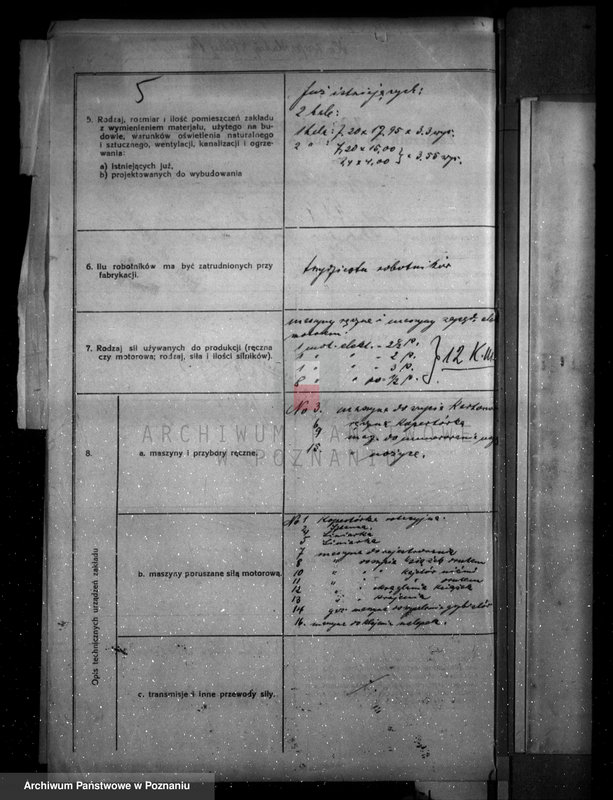 image.from.unit.number "Zatwierdzenie wytwórni wyrobów papierniczych nr 475 Władysława Goździejewskiego w Poznaniu"