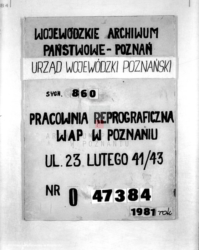 Obraz 1 z jednostki "/Rada Zrzeszeń Chrześcijańskich Kupców Podróżujących i Przedstawicieli Handlowych R.P. w Poznaniu]"