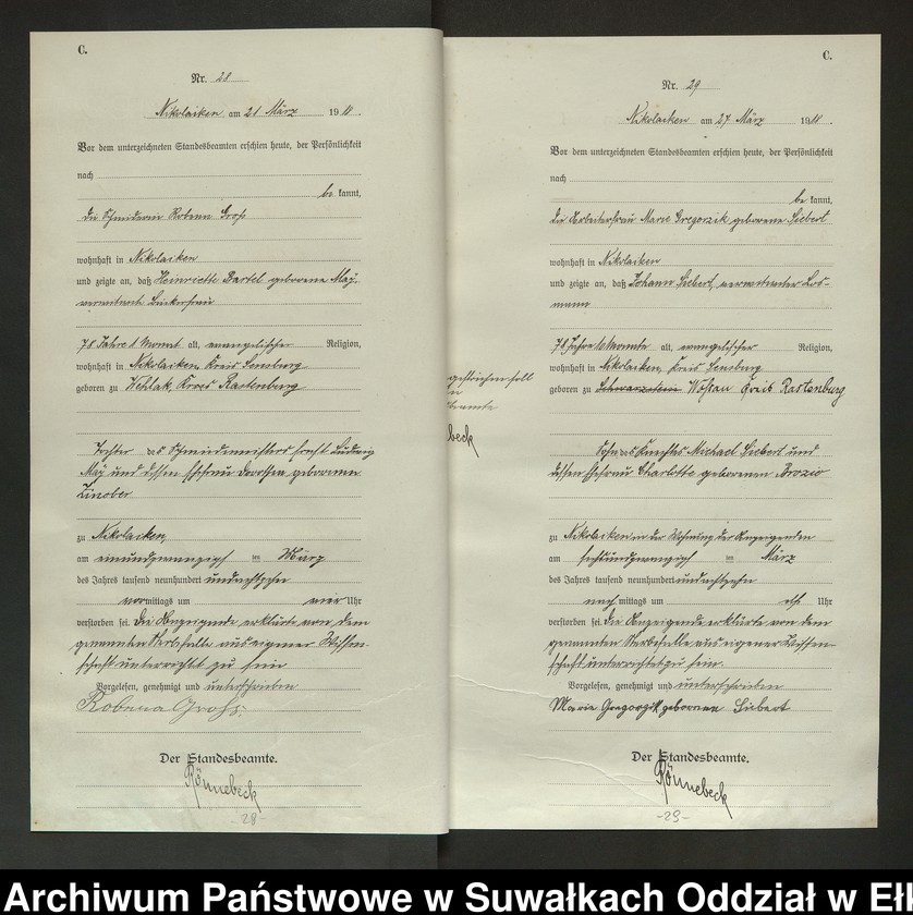 image.from.unit.number "Sterbe=Haupt=Register des Königlichen Preussischen Standes-Amtes Nikolaiken Kreis Sensburg"