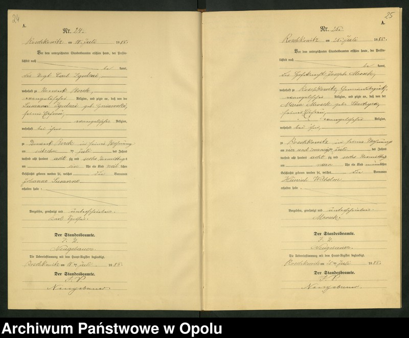 image.from.unit.number "Geburts-Neben-Register Standesamts Roschkowitz pro 1886"