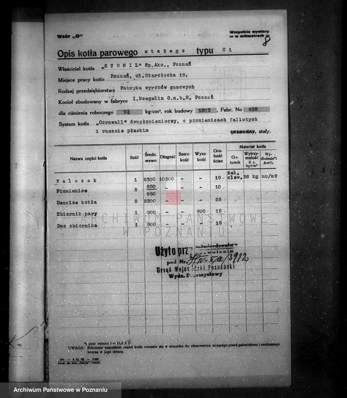 Obraz 12 z jednostki "Firma Stomil S.A. w Poznaniu Starołęka 38 nr woj. 3912"