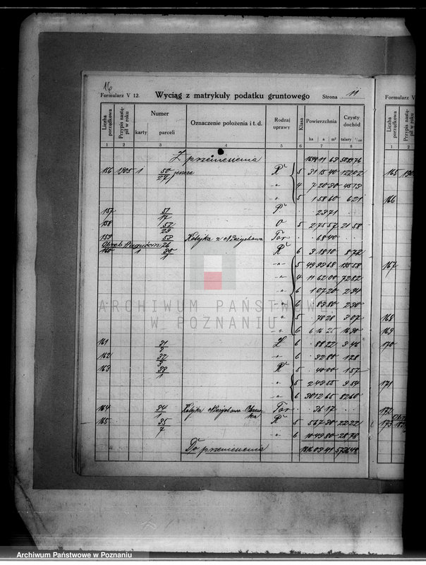 Obraz 20 z jednostki "Wyciąg z matrykuły podatku gruntowego gromady Liszkowo"