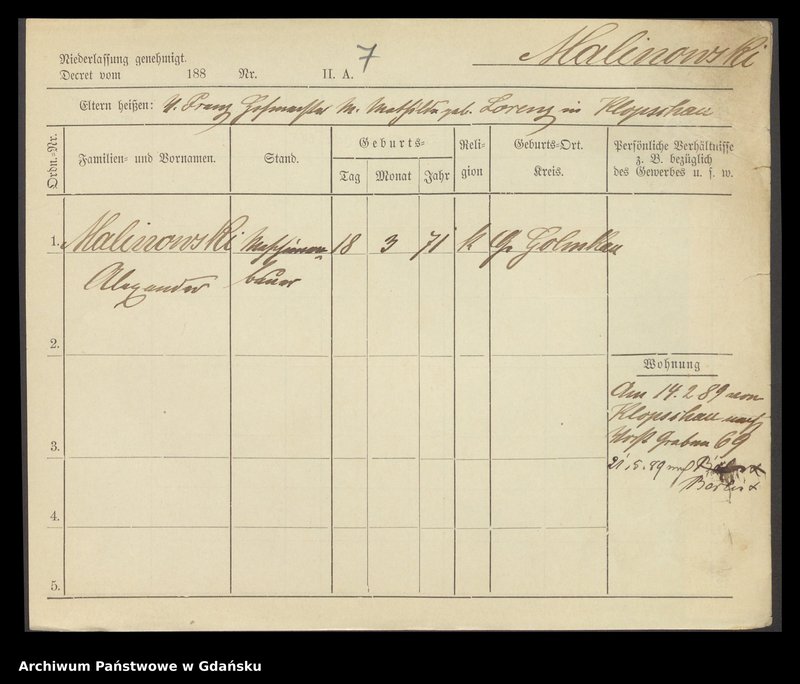 image.from.unit.number "Karty meldunkowe: Malina - Malisius"